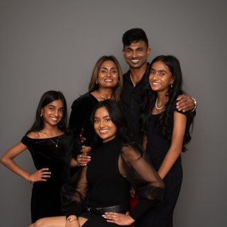 Family Portrait at a professional studio