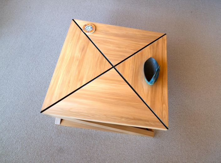 Wooden coffee table
