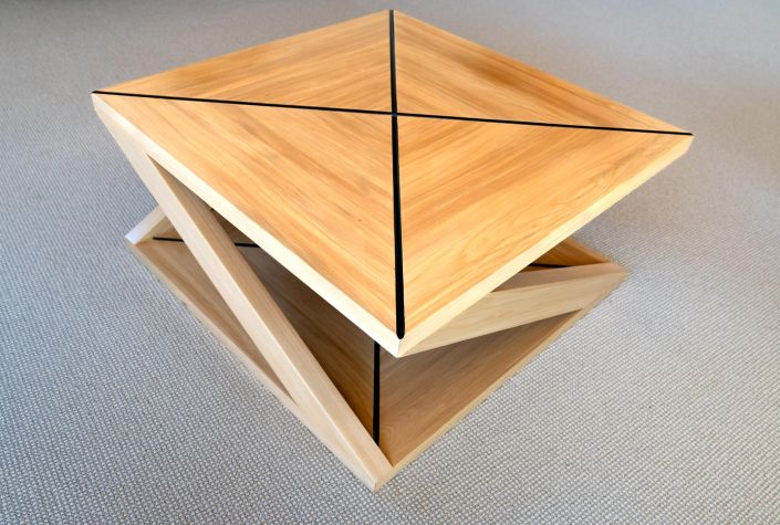 Wooden coffee table