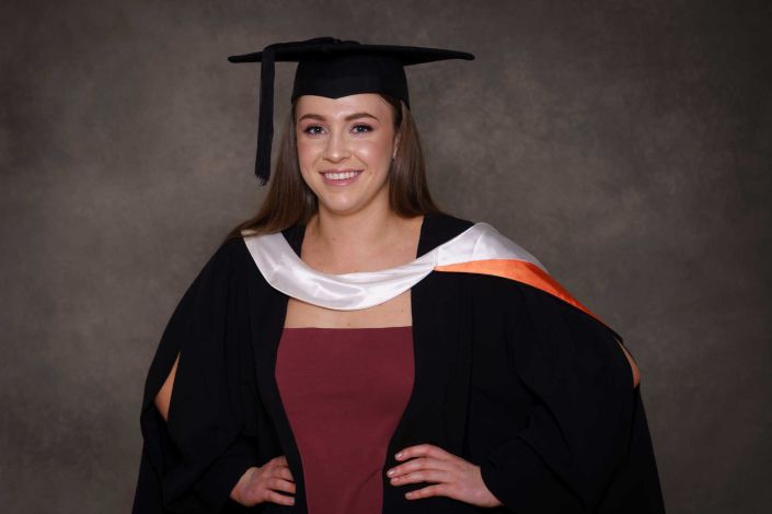 University Graduate at the studio