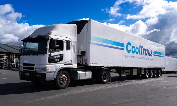 Commercial Photography Auckland Truck against blue sky