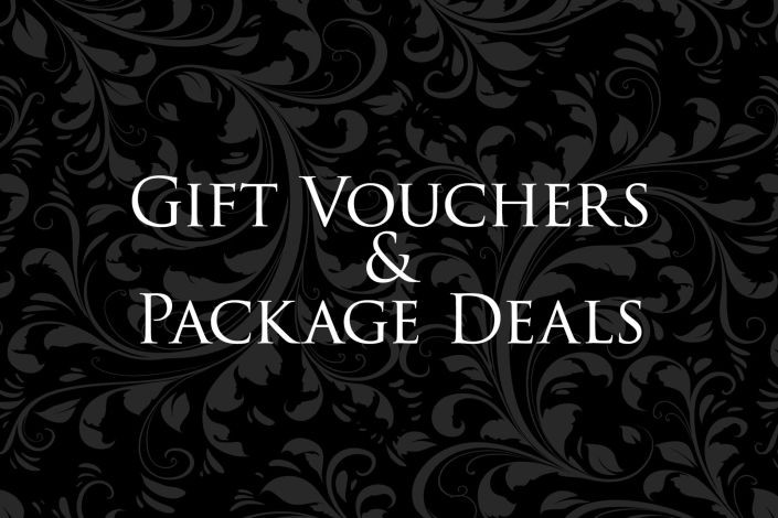 Prices Gift Vouchers and Package Deals sign