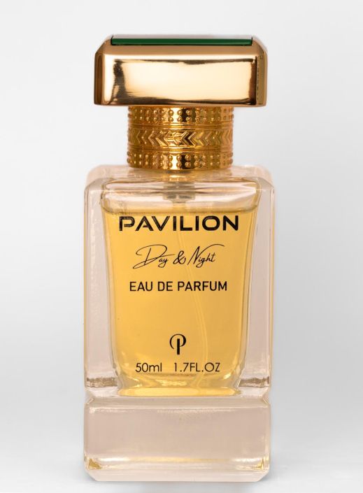 Golden Pavilion perfume bottle Day and Night